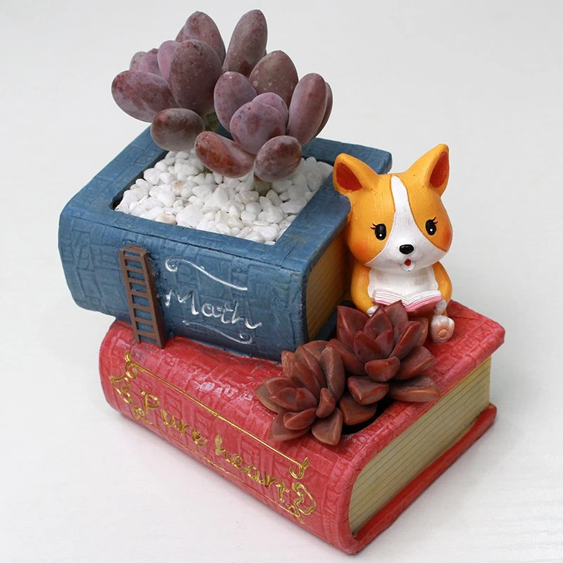 Creative Cartoon Home Nursery Small Pot Micro Landscape Decoration Cute Corky Small Animal Succulent Plant Pot